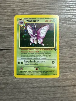 1999-2000 Pokemon Venomoth 13/64 Jungle Holo Rare - Vintage TCG - Nm/mint - Image 1
