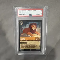 PSA 10 - 2023 Disney Lorcana Rise of Floodborn #14 Mufasa - Betrayed Leader - Image 1