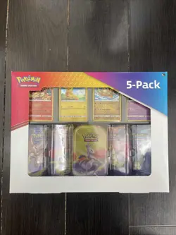 Pokemon Canada Costco 5 Pack Mini Tins Kanto Powers ***Sealed*** - Image 1