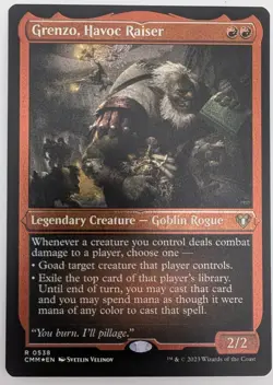 Grenzo, Havoc Raiser Etched x1 Commander Masters MTG Magic the Gathering LP/NM - Image 1