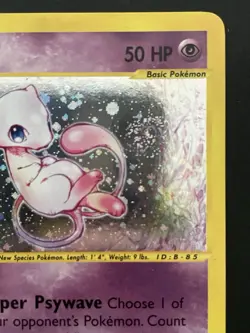 Mew Holo 19/165 Expedition Base Set 2002 E-Reader Pokemon Card Rare - LP/VLP - Image 3