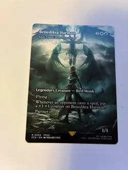 MTG magic FINAL FANTASY rare BENEDIKTA HARMAN showcase FCA #053 THROUGH THE AGES - Image 1