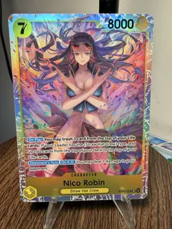 Nico Robin EB03-055 SR Foil English One Piece TCG Card Near Mint - Image 1