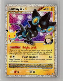 Luxray GL LV.X 109/111 Pokemon TCG Celebrations Classic Collection Rare Card NM - Image 1