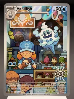 Vanillish 190/182 - Illustration Rare - 2025 Calender Promo Pokemon Card MINT - Image 1