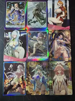 Sexy Waifu Bikini 9 x Goddess Doujin Cards Genshin Impact No Doubt To Get Wet - Image 1