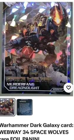 4x Warhammer Dark Galaxy card: WEBWAY 34 + 87 + 170 + 200. Combined listing - Image 1