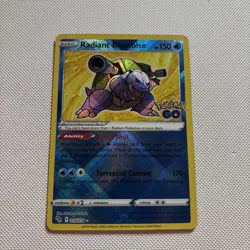 Pokemon TCG Radiant Blastoise 018/078 Radiant Rare Pokemon GO MINT - Image 1