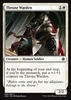 Throne Warden - Medium Play MTG Conspiracy: Take the Crown - Image 1