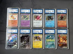 Pokemon Tcg Graded Bundle Shiny Rare & Art Rare Bundle Lot Of Ten Slabs AEY - Image 1