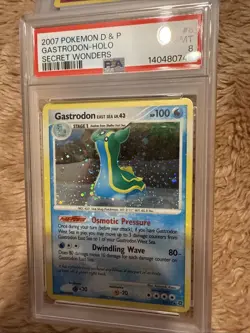 Pokemon Gastrodon East Sea Secret Wonders Holo Rare #8 PSA 8 Holo Bleed - Image 2