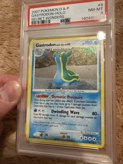 Pokemon Gastrodon East Sea Secret Wonders Holo Rare #8 PSA 8 Holo Bleed - Image 4