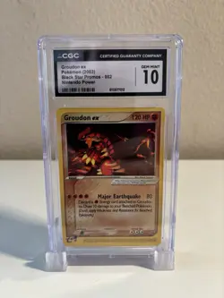 2003 Pokemon Nintendo Black Star Promos Groudon ex #002 CGC 10 - Image 1