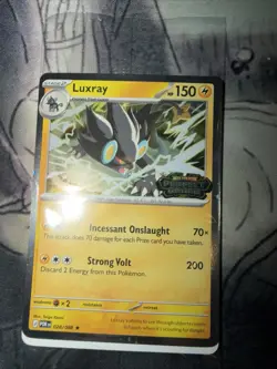 Pokemon TCG Mega Evolution Perfect Order Luxray Stamped 028/088 Best Buy Promo - Image 1