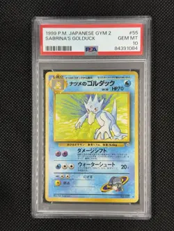 1999 Pokemon Japanese Gym 2 #55 Sabrina's Golduck PSA 10 - Image 1