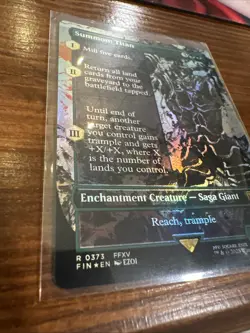 MTG Summon: Titan (Borderless Foil) Final Fantasy 373 FFXV FF15 NM - Image 4