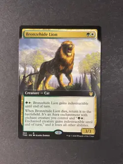 Bronzehide Lion - Extended Art - Theros Beyond Death - Magic the Gathering - MTG - Image 1
