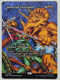 Magic: The Gathering PZA M 0009 Silverclad Ferocidons (Borderless) TMNT - Image 1