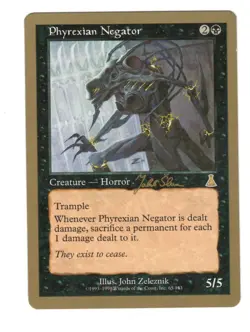 1999 Magic The Gathering Phyrexian Negator #65 Gold Border VERY RARE FREE SHIP - Image 1