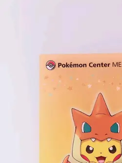 Mega Charizard Pikachu Pokemon Center Mega Tokyo Clear Card 2016 From Japan - Image 3
