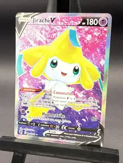 Pokemon TCG Jirachi V-Astral Radiance Holo Card 170/189 Full Art Ultra Rare - Image 1