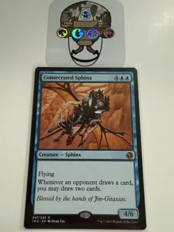 Magic the Gathering Consecrated Sphinx Iconic Masters MTG - Image 1