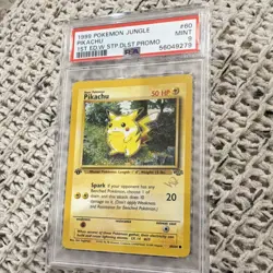 Pokemon Pikachu Jungle 60/64 1st Edition Stamped WoTC Promo PSA 9 1999 - Image 1