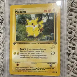 Pokemon Pikachu Jungle 60/64 1st Edition Stamped WoTC Promo PSA 9 1999 - Image 3
