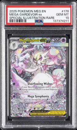 2025 POKEMON MEG EN-MEGA EVOLUTION #178 MEGA GARDEVOIR EX PSA 10 - Image 1