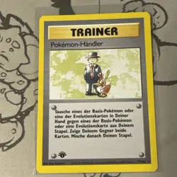 Pokemon TCG 1st Edition Pokemon Trader German 77/102 NM/M Base Set - Image 1
