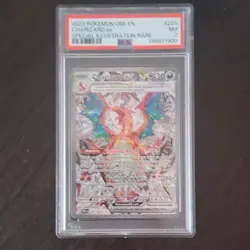 Pokemon Charizard ex 223/197 Obsidian Flames Illustration Rare Holo PSA 330 HP - Image 1