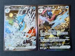 Pokemon TCG Shrouded Fable Greninja EX SVP 132 & Kingdra EX SVP 131 Promos Combo - Image 1