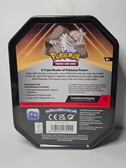 Pokemon TCG: Slaking Triple Whammy Collector's Tin - Factory Sealed - Image 2