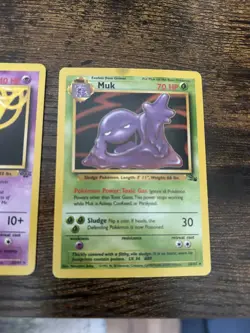 Pokemon Mr. Mine Jungle + Muk Fossil Non Holo 22/64 28/62 Lot Vintage WOTC - Image 4