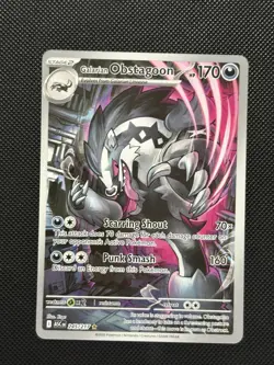 Pokemon Ascended Heroes - Galarian Obstagoon 245/217 - Illustration Art - M/NM - Image 2
