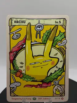 Hachu (Pikachu) 01/30 - Pokkedo Holiday/Christmas v2 - Pokemon Fan Art Edo Huang - Image 1