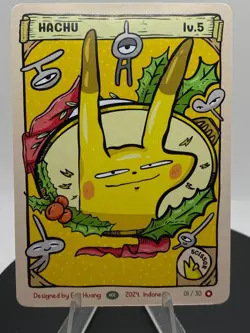 Hachu (Pikachu) 01/30 - Pokkedo Holiday/Christmas v2 - Pokemon Fan Art Edo Huang - Image 4