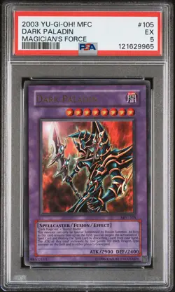 2003 YU-GI-OH! MFC-MAGICIAN'S FORCE #105 DARK PALADIN PSA 5 - Image 1