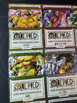 One Piece Set of 9 Ultra Rare Premium Foiled Collectible Anime Shiny Cards - Image 2