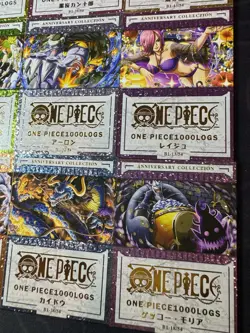 One Piece Set of 9 Ultra Rare Premium Foiled Collectible Anime Shiny Cards - Image 4
