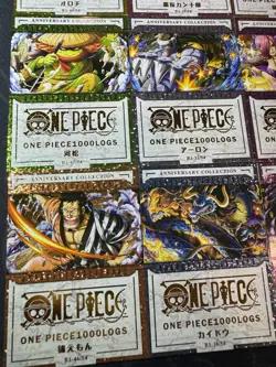 One Piece Set of 9 Ultra Rare Premium Foiled Collectible Anime Shiny Cards - Image 5
