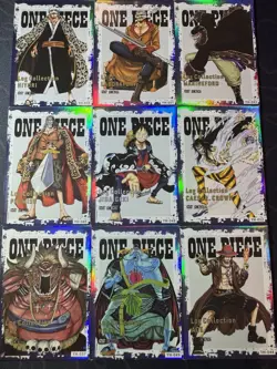One Piece Set of 9 Collectible Character Anime SSR CR Magazine Manga Full Art - Image 1
