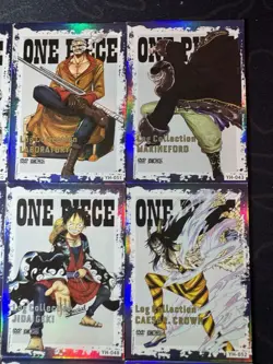 One Piece Set of 9 Collectible Character Anime SSR CR Magazine Manga Full Art - Image 3