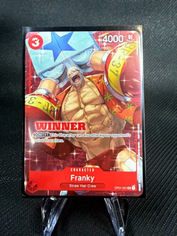 Franky OP01-021 WINNER CHAMPIONSHIP (ALT ART) ONE PIECE TCG NM English - Image 1