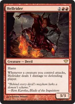 Hellrider - Light Play MTG Dark Ascension - Image 1