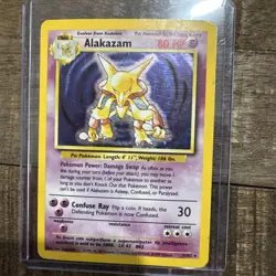Alakazam 1/102 Base Set - Holo Pokemon Card - Image 1