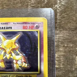 Alakazam 1/102 Base Set - Holo Pokemon Card - Image 3