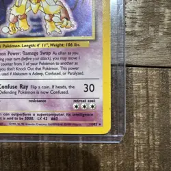 Alakazam 1/102 Base Set - Holo Pokemon Card - Image 4