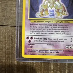 Alakazam 1/102 Base Set - Holo Pokemon Card - Image 5