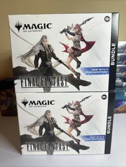MTG Magic: The Gathering Final Fantasy Bundle 9 Booster Pack Bundle Box X2 - Image 1